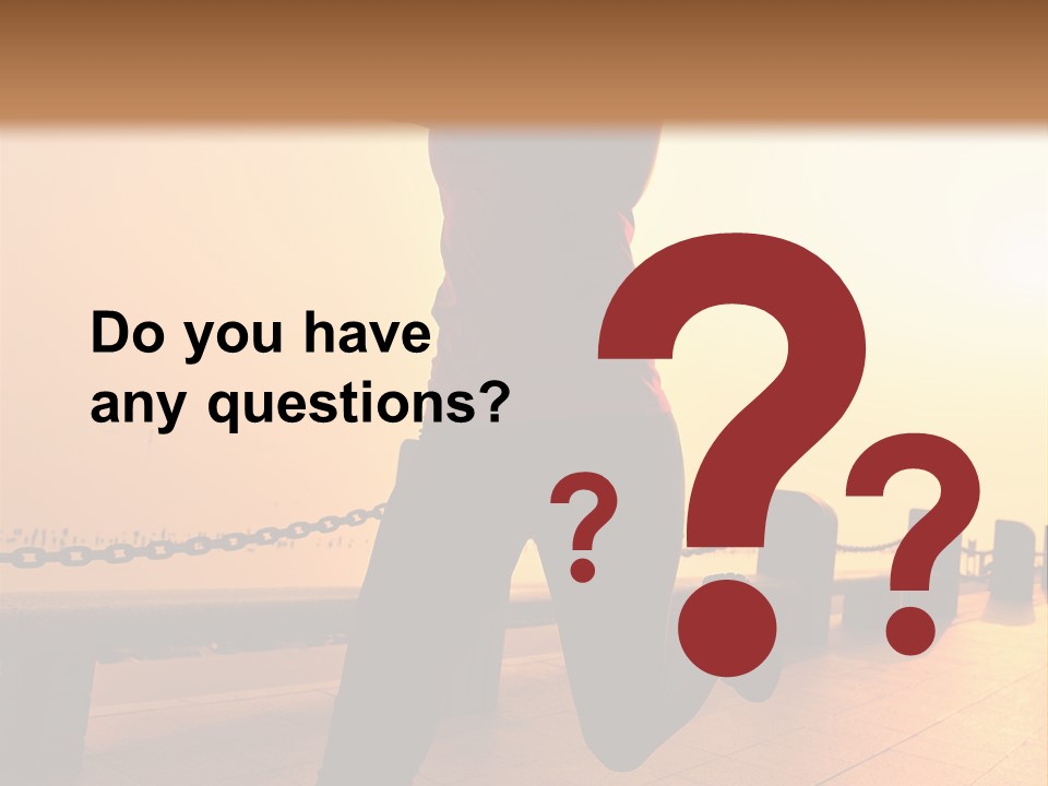 Person Free Sunrise PowerPoint Template