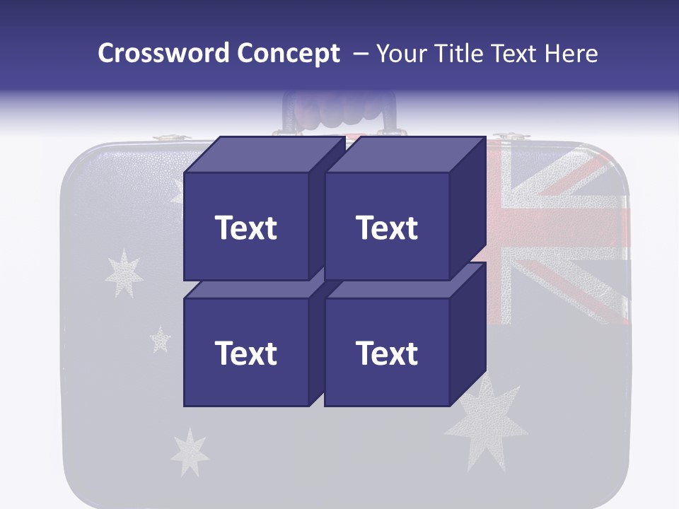 Bag Australia Businessman PowerPoint Template