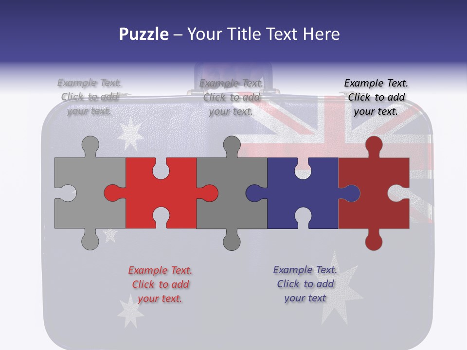 Bag Australia Businessman PowerPoint Template