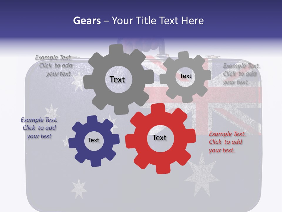 Bag Australia Businessman PowerPoint Template