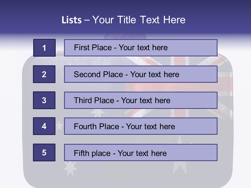 Bag Australia Businessman PowerPoint Template
