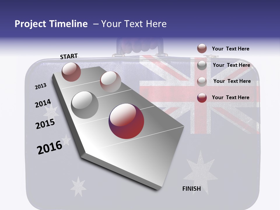 Bag Australia Businessman PowerPoint Template