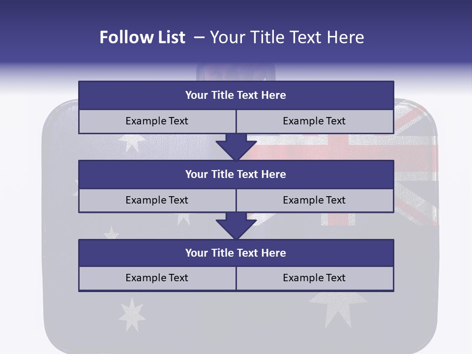 Bag Australia Businessman PowerPoint Template