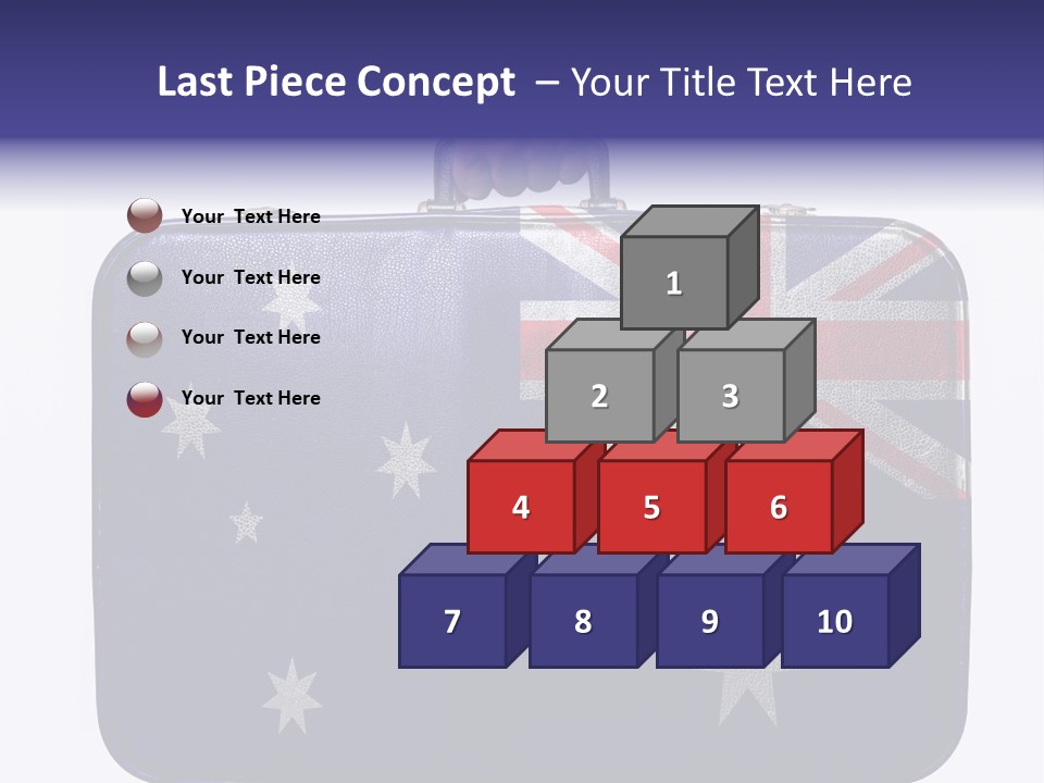 Bag Australia Businessman PowerPoint Template