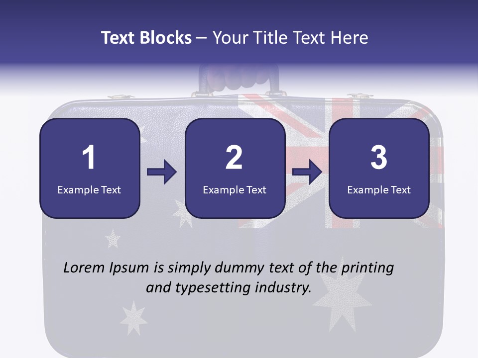 Bag Australia Businessman PowerPoint Template