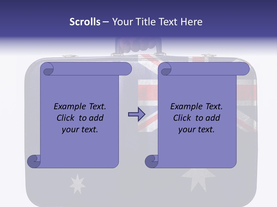 Bag Australia Businessman PowerPoint Template