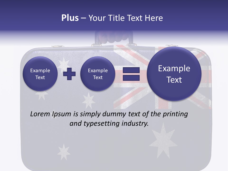 Bag Australia Businessman PowerPoint Template