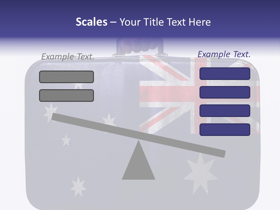 Bag Australia Businessman PowerPoint Template