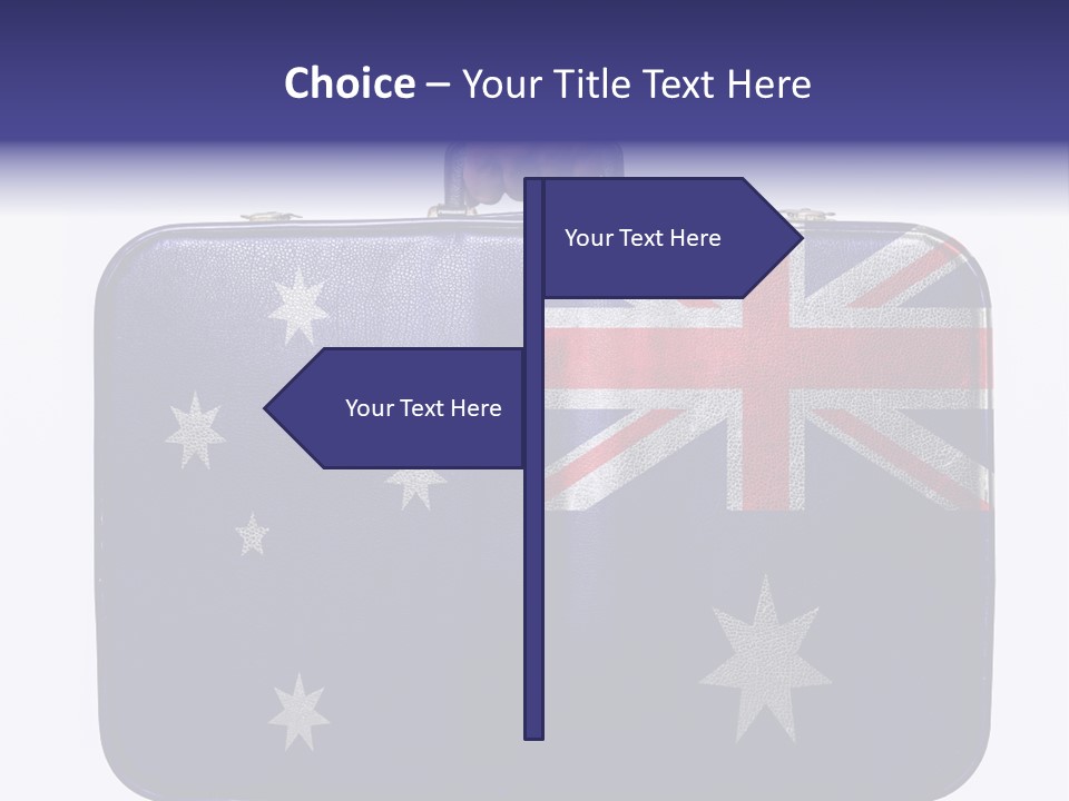 Bag Australia Businessman PowerPoint Template