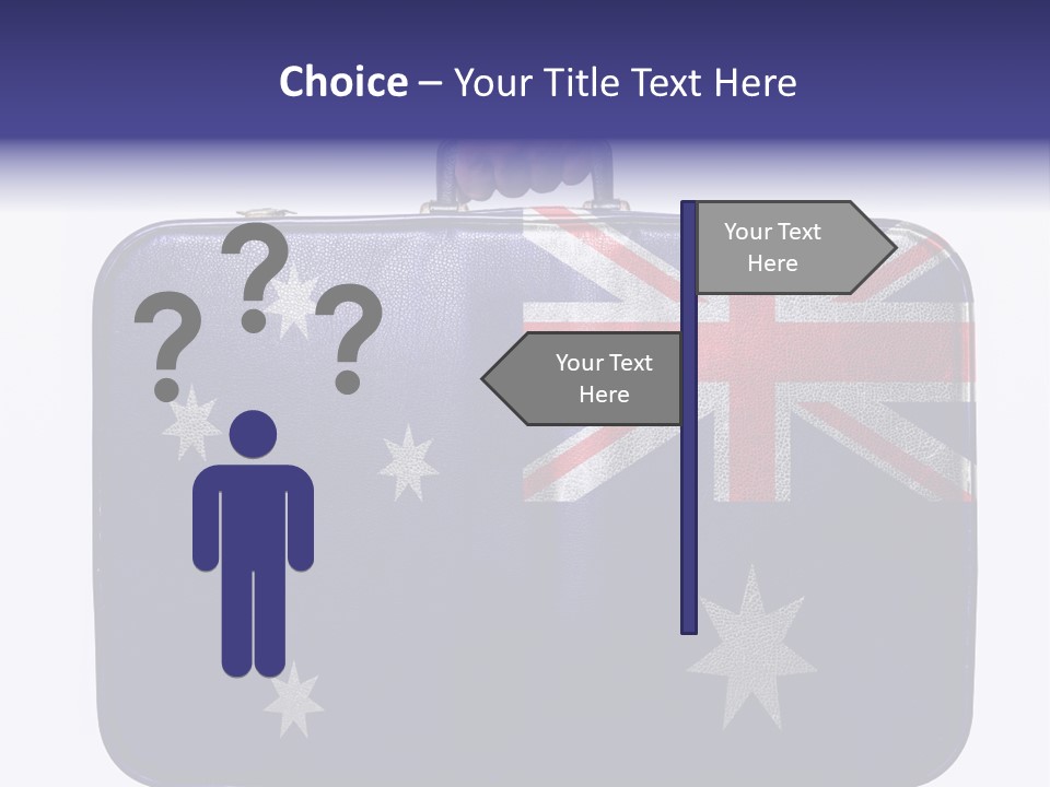 Bag Australia Businessman PowerPoint Template