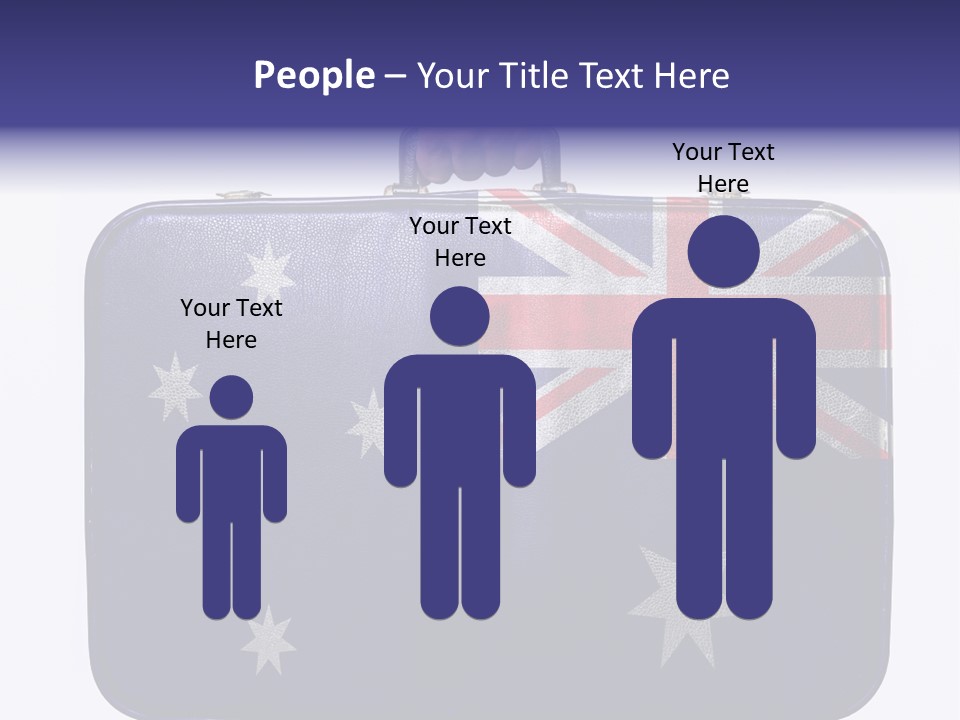 Bag Australia Businessman PowerPoint Template