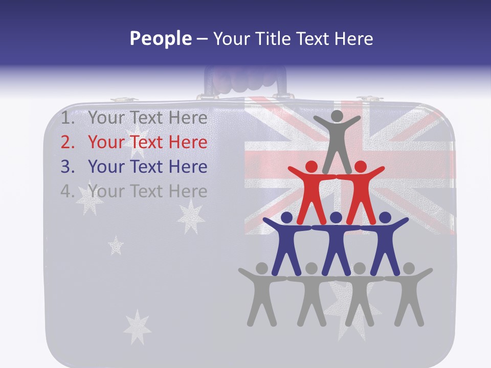 Bag Australia Businessman PowerPoint Template