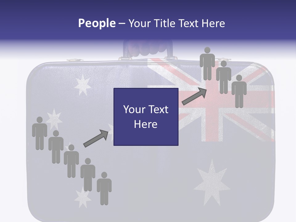 Bag Australia Businessman PowerPoint Template