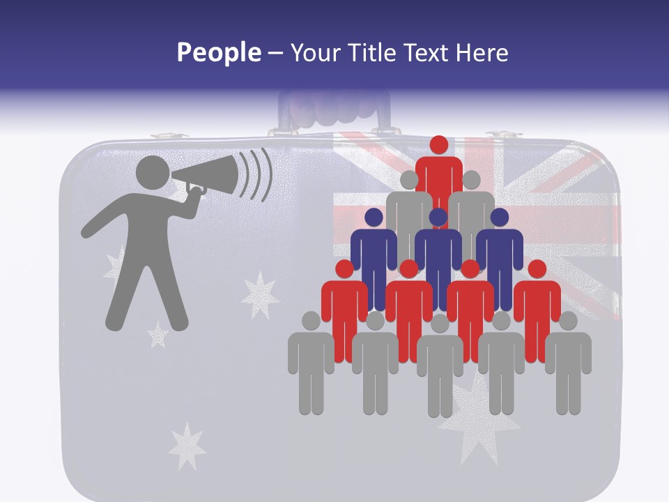 Bag Australia Businessman PowerPoint Template