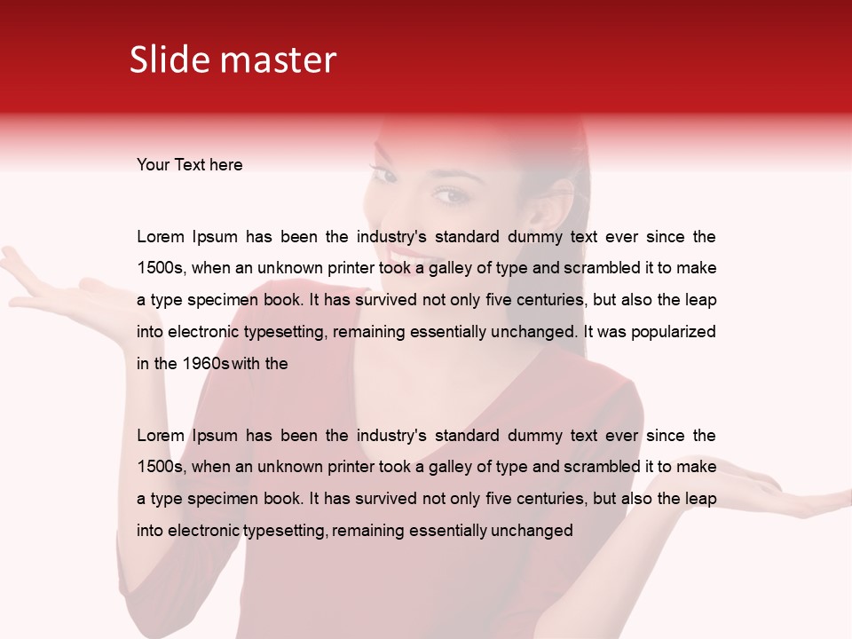 Background Confident Fashion PowerPoint Template
