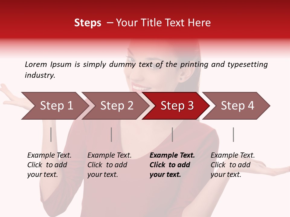 Background Confident Fashion PowerPoint Template