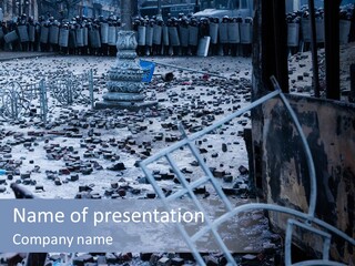 Outcry Euromaidan Expectation PowerPoint Template