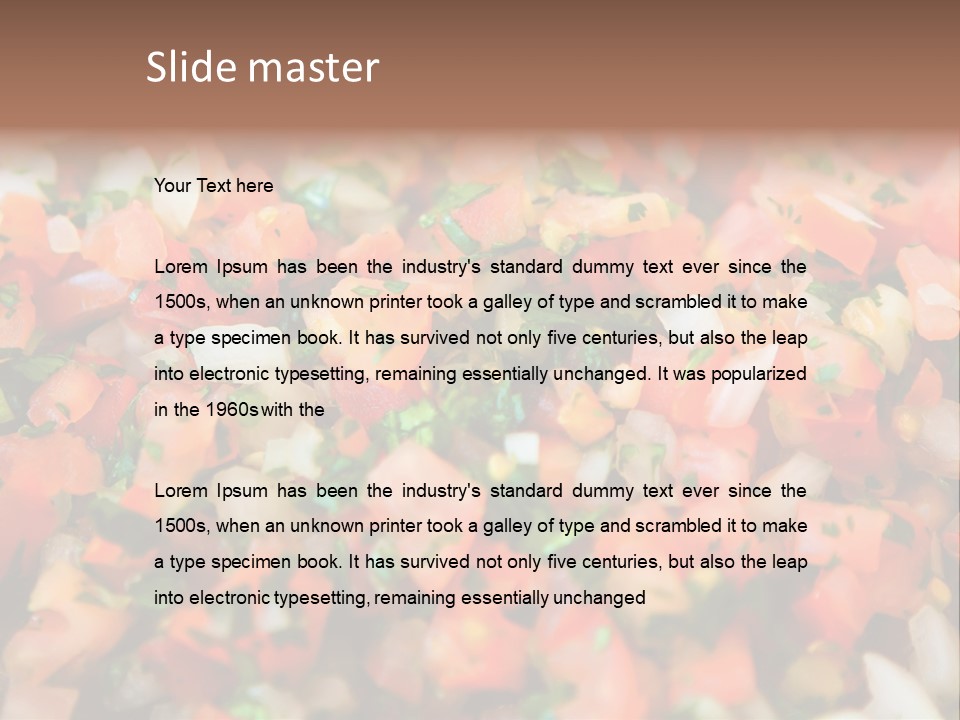 Pasta Olive Healthy PowerPoint Template