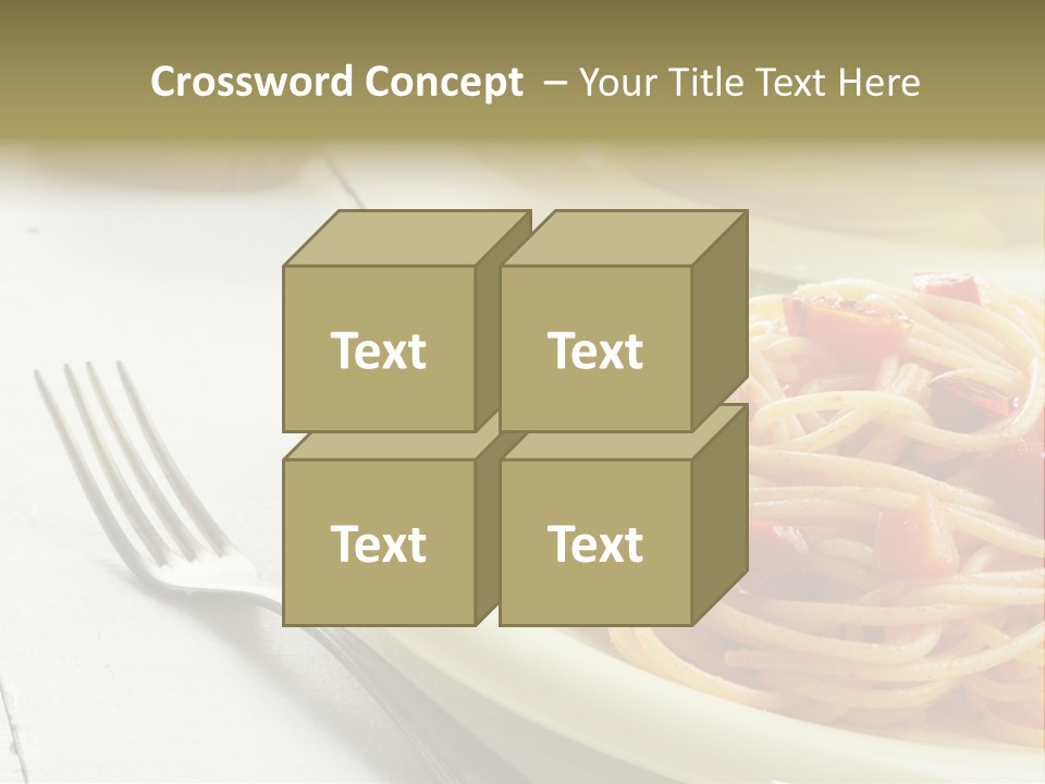Pasta Olive Healthy PowerPoint Template