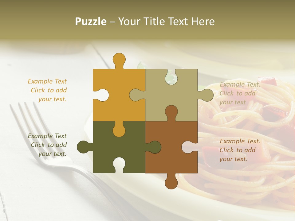 Pasta Olive Healthy PowerPoint Template