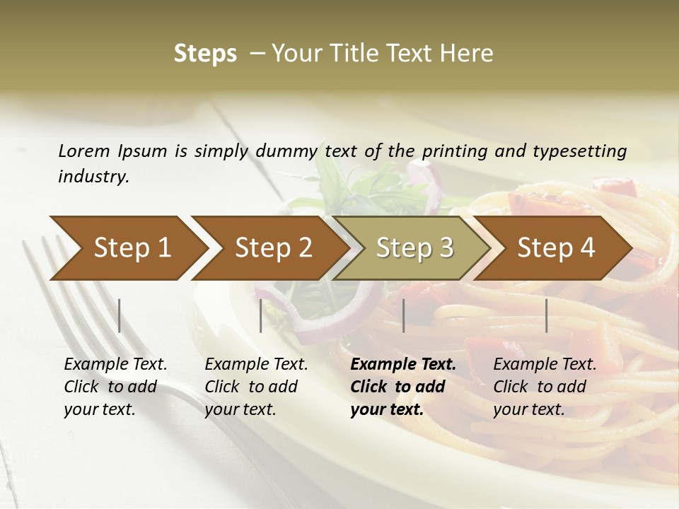 Pasta Olive Healthy PowerPoint Template