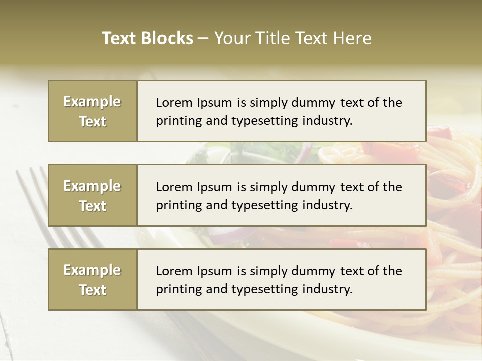 Pasta Olive Healthy PowerPoint Template