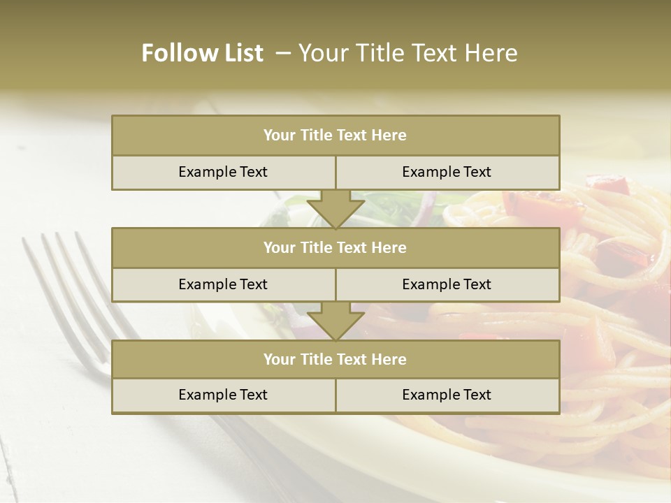 Pasta Olive Healthy PowerPoint Template
