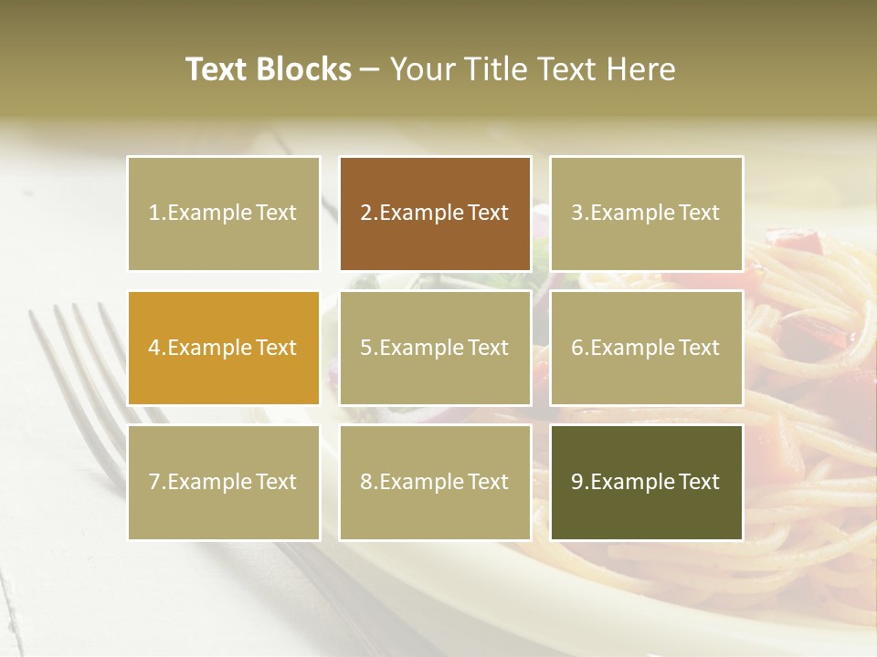 Pasta Olive Healthy PowerPoint Template