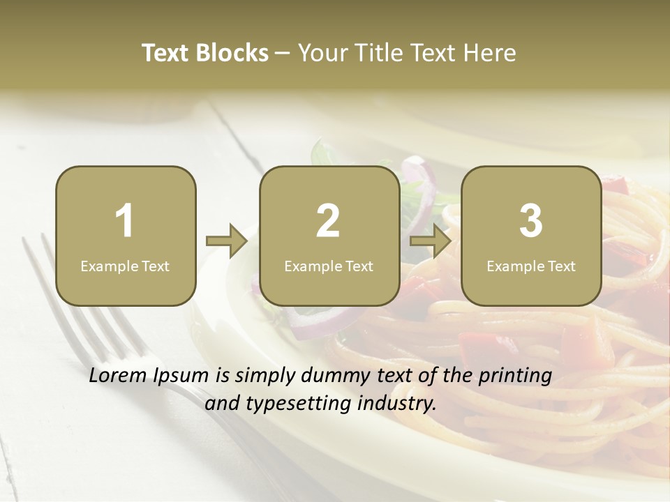 Pasta Olive Healthy PowerPoint Template