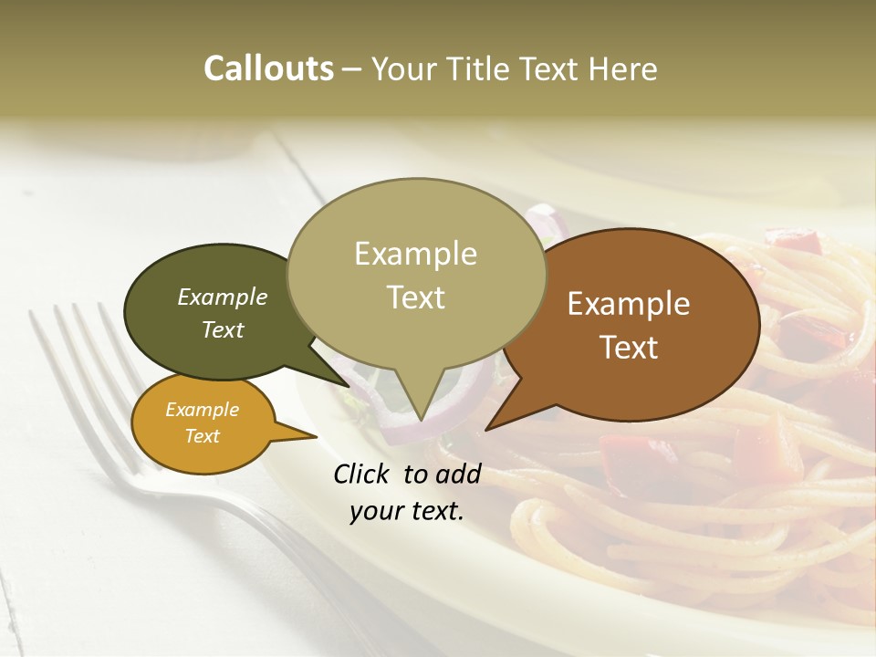 Pasta Olive Healthy PowerPoint Template