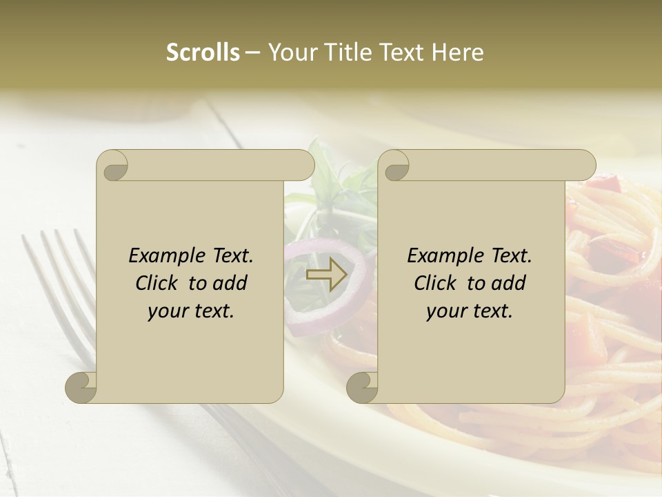 Pasta Olive Healthy PowerPoint Template