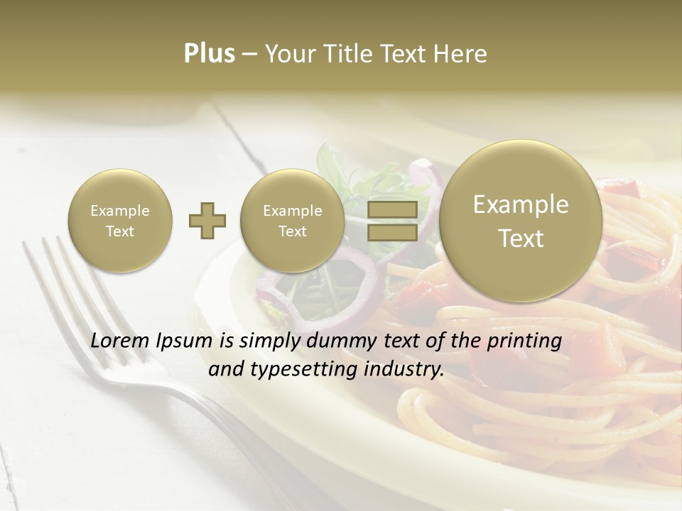 Pasta Olive Healthy PowerPoint Template