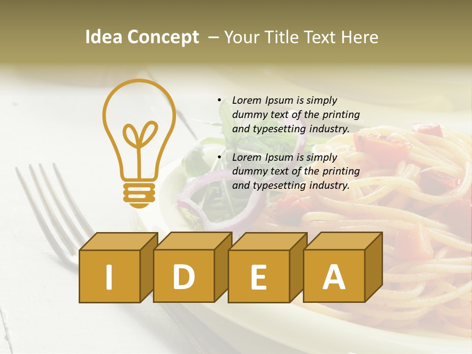 Pasta Olive Healthy PowerPoint Template