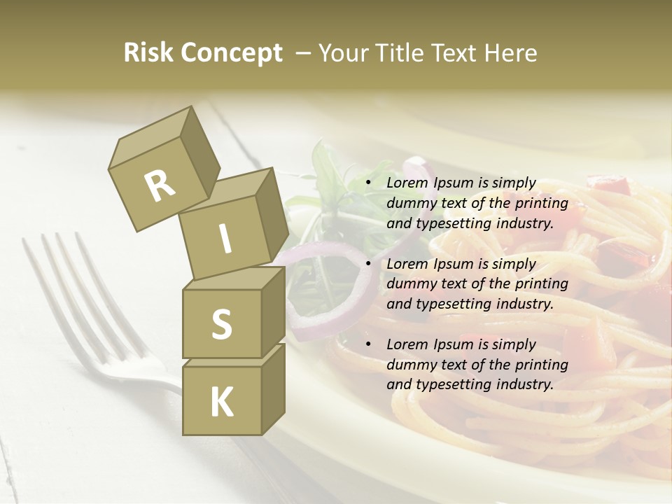 Pasta Olive Healthy PowerPoint Template