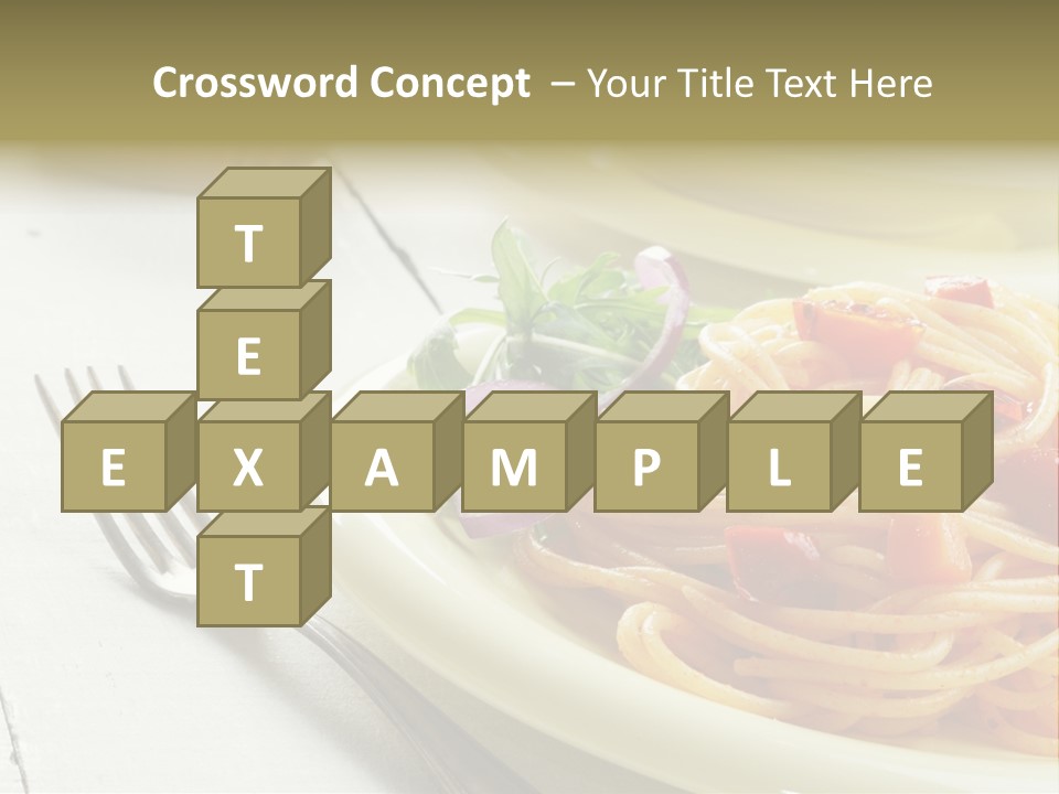 Pasta Olive Healthy PowerPoint Template