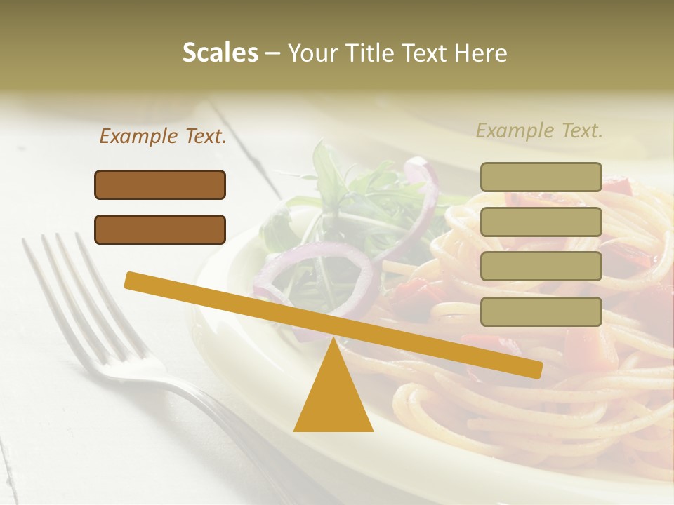 Pasta Olive Healthy PowerPoint Template