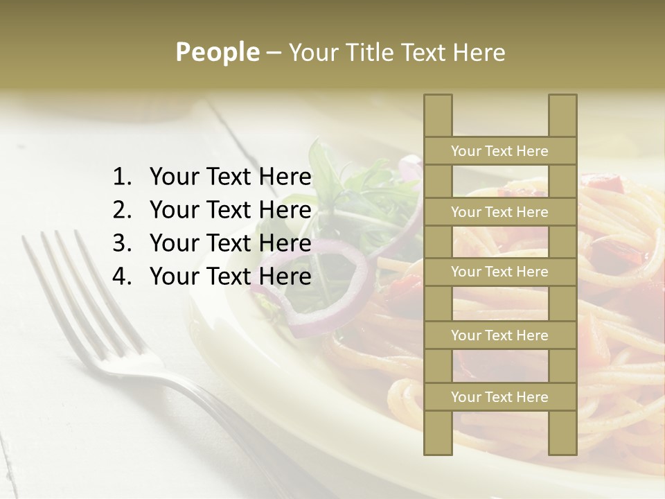 Pasta Olive Healthy PowerPoint Template