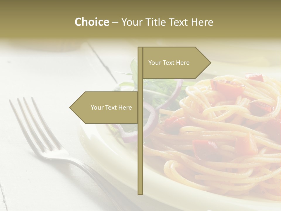 Pasta Olive Healthy PowerPoint Template