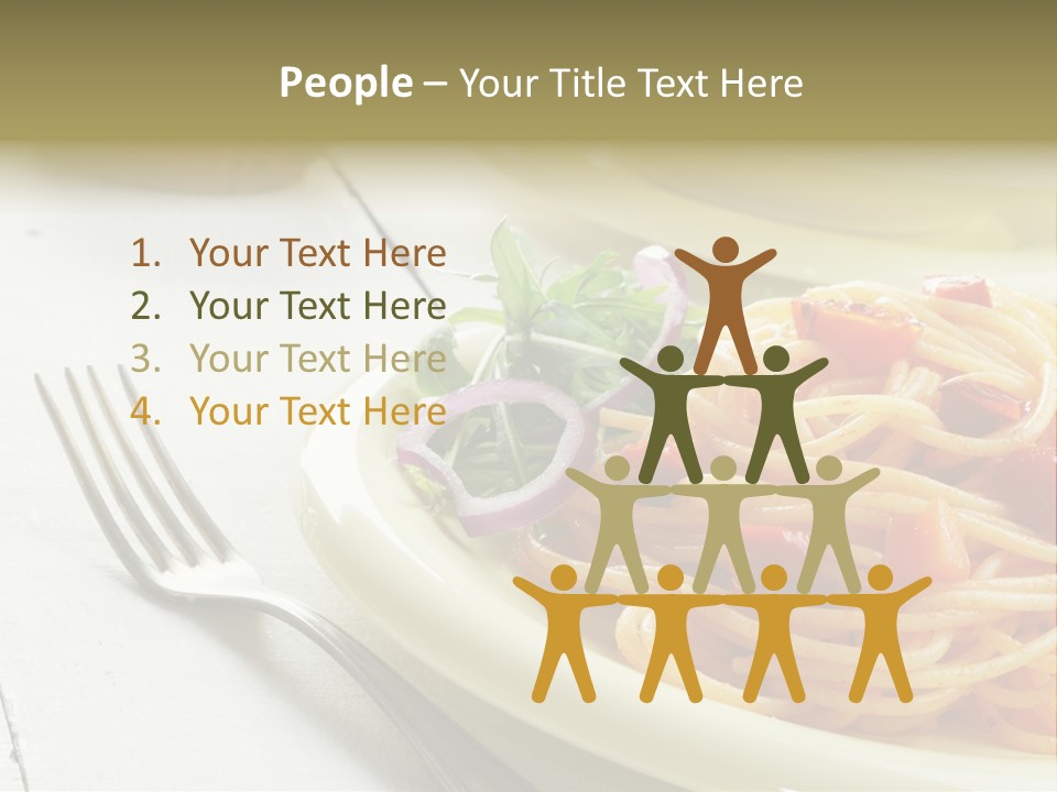 Pasta Olive Healthy PowerPoint Template