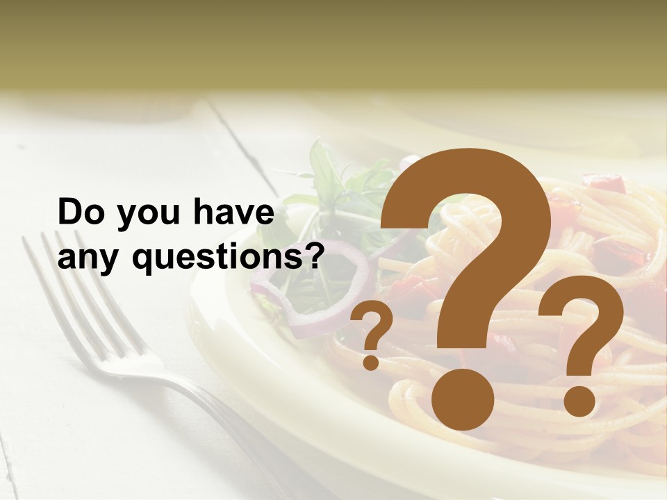 Pasta Olive Healthy PowerPoint Template