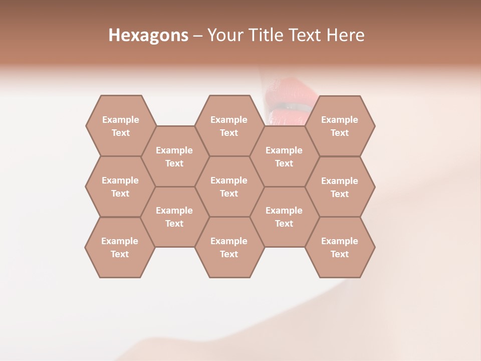 Portrait Woman Lipstick PowerPoint Template