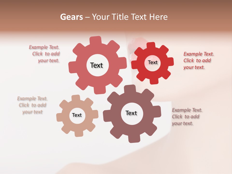 Portrait Woman Lipstick PowerPoint Template