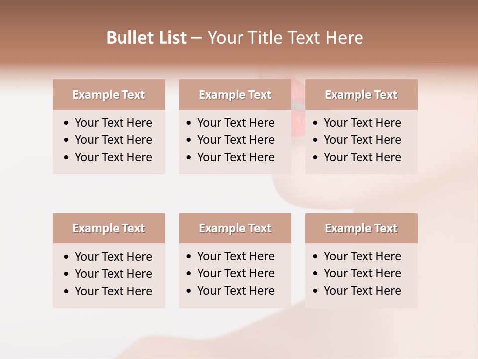 Portrait Woman Lipstick PowerPoint Template