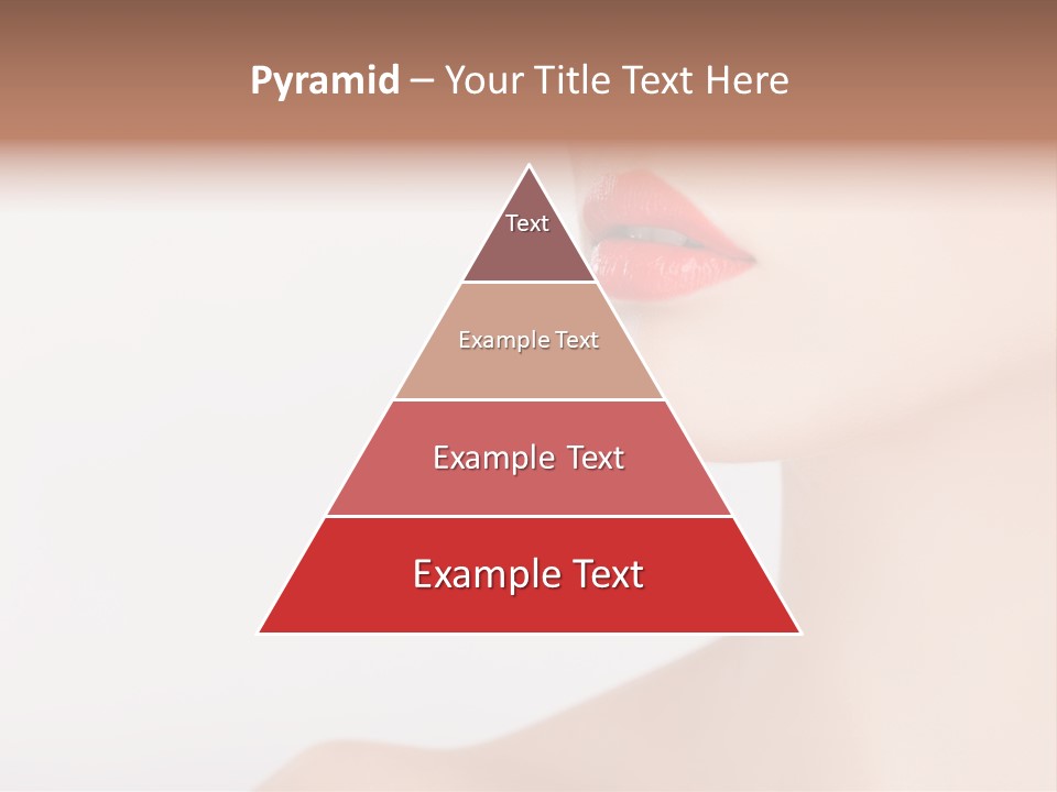 Portrait Woman Lipstick PowerPoint Template