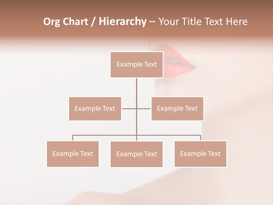 Portrait Woman Lipstick PowerPoint Template