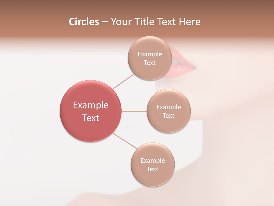 Portrait Woman Lipstick PowerPoint Template