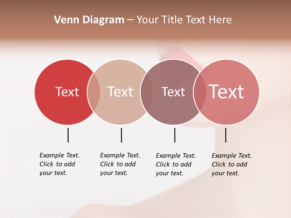 Portrait Woman Lipstick PowerPoint Template