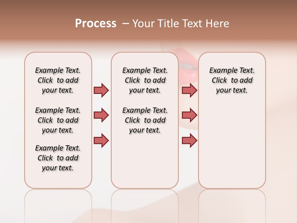 Portrait Woman Lipstick PowerPoint Template