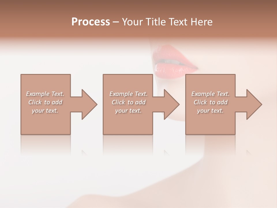 Portrait Woman Lipstick PowerPoint Template