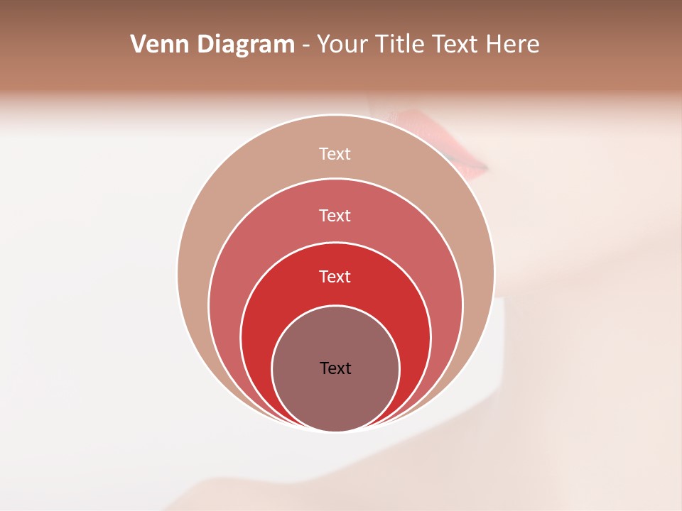 Portrait Woman Lipstick PowerPoint Template